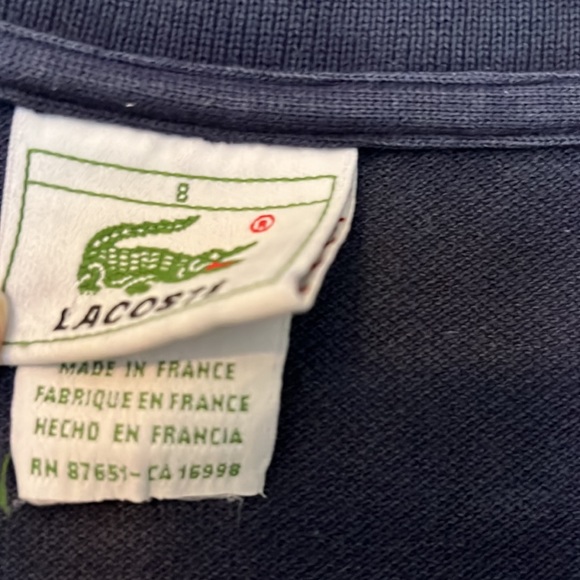 Men’s Navy Lacoste Polo - Picture 3 of 3